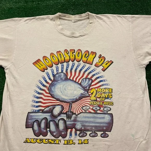 Woodstock Festival 1994 Vintage 90s Band T-Shirt - Picture 2 of 4